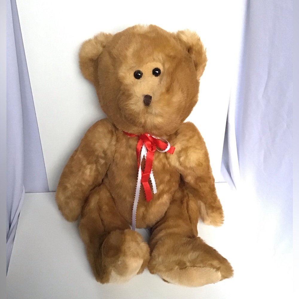 1997 Fable Toy Company Brown Teddy Bear Plush Stuffed Animal